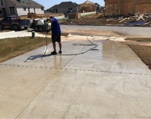 pressure washing new construction