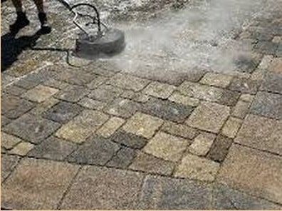 pressure washing pavers